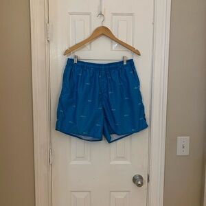 Men's AFTCO swim trunks; Large